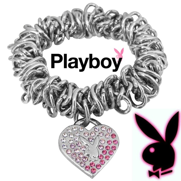 PLAYBOY Jewelry - Playboy Bracelet Tiffany Heart Charm Bunny Logo xo